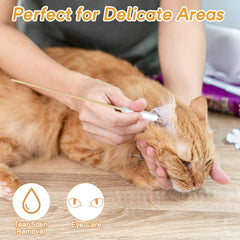 Meanhoo coton-tiges absorbants pour applications médicamenteuses chez les animaux