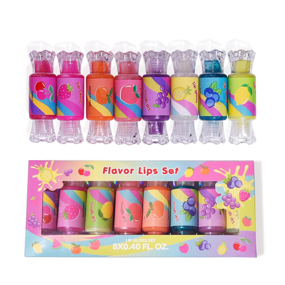 Mebtmel baume lèvres bonbon forme – brillance douce et ludique pour les enfants