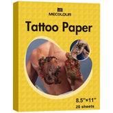 MECOLOUR feuille tatouage temporaire imprimable 8-5x11 pour impression nette et durable.