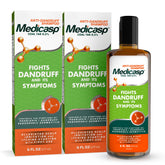 Medicasp : bouteille anti-pelliculaire prête à l’emploi, soulageant démangeaisons et pellicules.