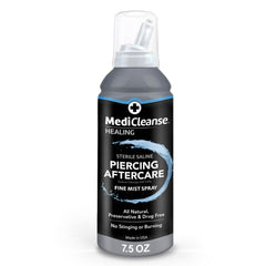 MediCleanse : brume fine pour perçages, nettoyage doux et efficace.