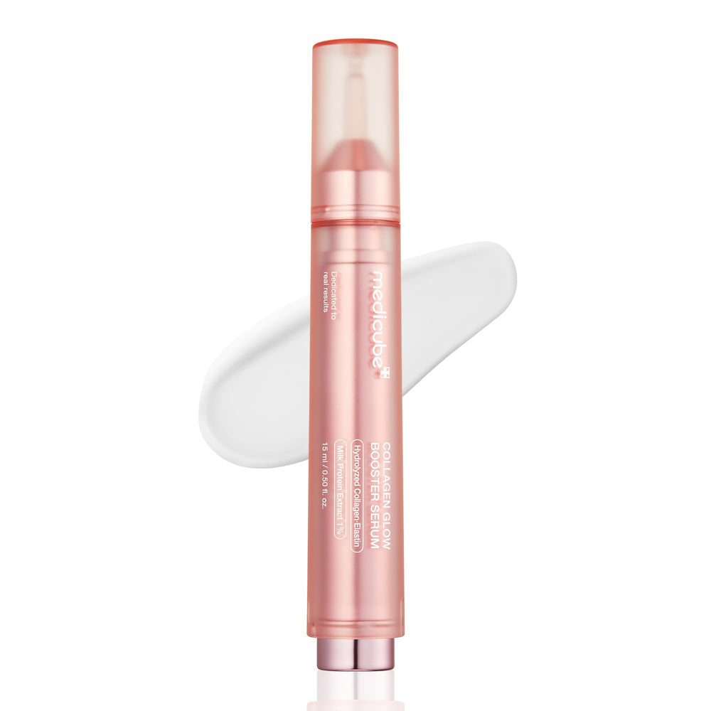 Medicube Collagen Glow: la bouteille-pompe facilite une application précise et hygiénique.