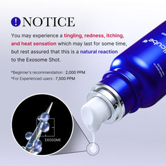 Medicube Exosome Shot Zero 7500 PPM – absorption améliorée des actifs pour peau hydratée.