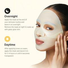 Application du masque Medicube pour une sensation fraiche et nourrissante