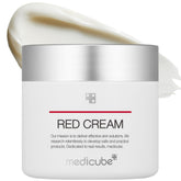 Medicube Red Cream 2.0 – Bouteille, texture légère, apaisante pour peaux sensibles.