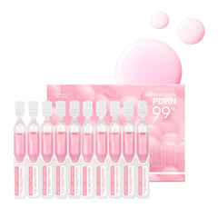 Sérum medicube Salmon DNA PDRN, bouteille rose, hydratation et éclat possibles.