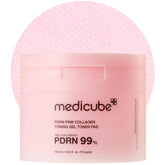 Medicube Toner Pad Saumon DNA PDRN Rose emballage pratique pour routine quotidienne
