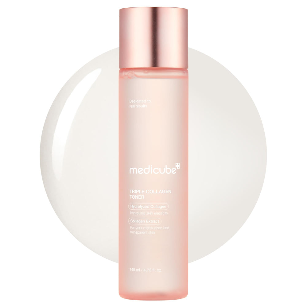 Medicube Tonique Triple Collagen – bouteille visible, hydratation profonde pour la peau.