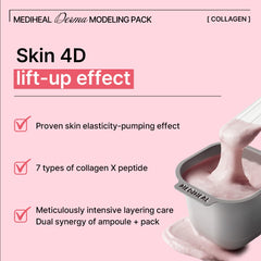 Mediheal ampoule collagène microfibre : absorption ciblée et nourrissante.