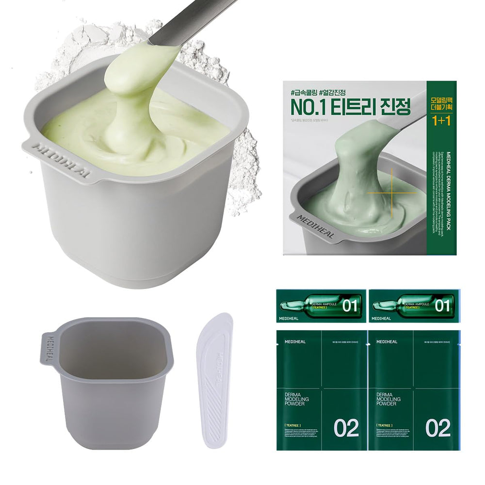 Mediheal Derma Modeling Pack Teatree : emballage prêt à l'emploi pour spa à domicile