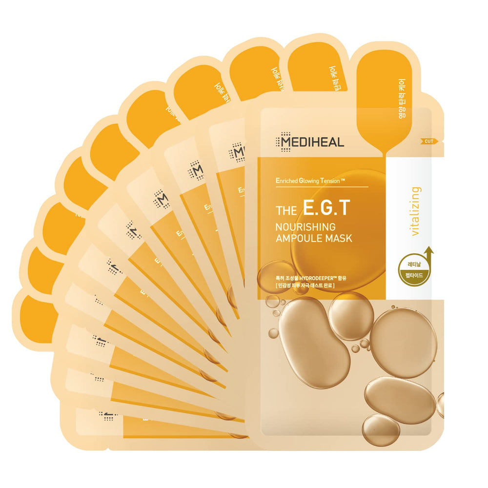 Mediheal EGT Ampoule Masque Visage 10 Feuilles — emballage éco-responsable prêt à offrir.