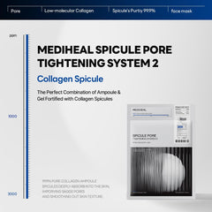 Mediheal ensemble soin pores deux étapes – packaging clair et routine efficace.