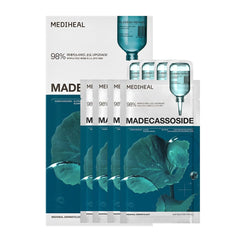Masque Mediheal Madecassoside Essentiel: hydrater et apaiser, ciblant les imperfections.