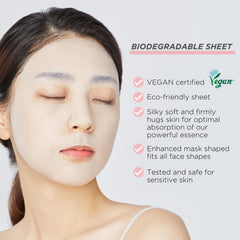 Mediheal Masque Collagène – visage après utilisation pour une peau plus lisse