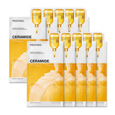 Mediheal masque-feuille ceramide essentiel barrière hydratation.