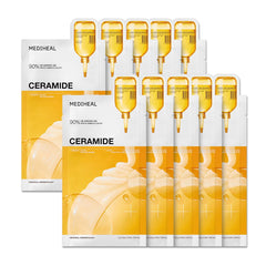 Mediheal masque-feuille ceramide essentiel barrière hydratation.