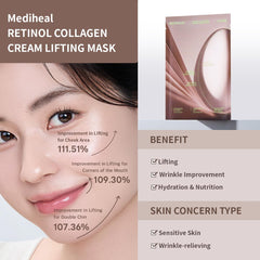 Mediheal micro-particules retinol et collagene nourrissant l'interieur de l'epiderme