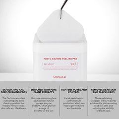 Pads soaked with nourishing solution ready for use with Mediheal Phyto Enzyme Pad.