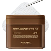 Tampons Mediheal tonifiants au rétinol, effet liftant potentiel pour le visage