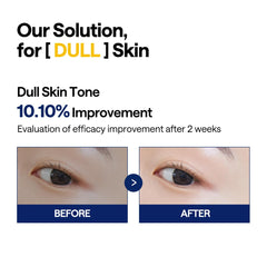 Application sur le visage avec les tampons tonifiants de Mediheal Vitamide.