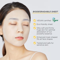 Mediheal Vita Essential: masque biodégradable respectueux de l'environnement.