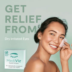 MEDIVIZ Lingettes Nettoyantes Palpèbres – utilisation facile pour les yeux sensibles, sans irritation.
