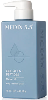 Medix 5.5 Crème Collagène emballage bouteille, hydratation durable visage et corps