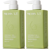 Medix 5.5 Crème visage coco Manuka pour hydratation douce et nourrissante.