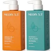 Medix 5.5 Lave-visage exfoliant glycolique pour peau lisse et lumineuse.
