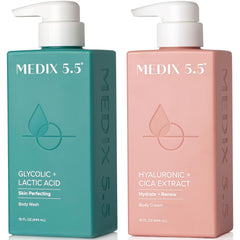 Medix 5.5 – mousse exfoliante visage et corps pour peau plus fraîche.