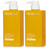 Medix 5.5 Radiant Glow, bouteille du nettoyant au citron, expérience nettoyante douce.