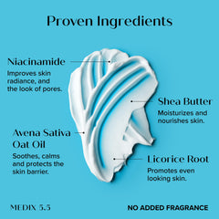 Medix 5.5 texture-creme-non-grasse: absorption rapide sans sensation huileuse.