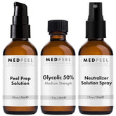 MedPeel Glycolic 50% - flacon du kit, usage précis pour un soin professionnel à domicile.