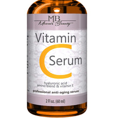Meera's Beauty sérum vitamine C visage flacon: éclat et hydratation