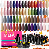 MEFA vernis gel Automne Bourgogne, couleur riche pour un look élégant et durable