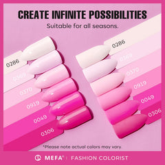 MEFA Vernis Gel Hot Pink : éclat intense pour des ongles remarquables.