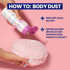 Megababe Body Dust effet aloe, apaisement léger pour la peau.