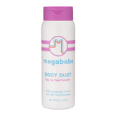 Megababe Body Dust flacon lavande, poudre absorbante pour rester au sec toute la journée.