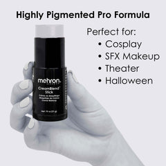 Mehron CreamBlend Stick application sur peau Gris clair pour teinte précise