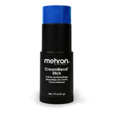 Mehron CreamBlend Stick bleu sur visage, couleur intense et couvrante