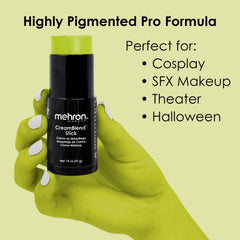 Mehron CreamBlend Ogre Vert: pigmentation intense et durable