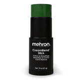 Mehron CreamBlend Stick Vert Visage : couleur vive et longue tenue pour le teint