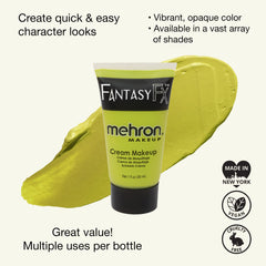 Mehron Fantasy FX Ogre Vert: démonstration d’application sur le corps pour un look intense.