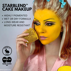 Mehron StarBlend Cake – résiste à la sueur et ne laisse pas de traces.