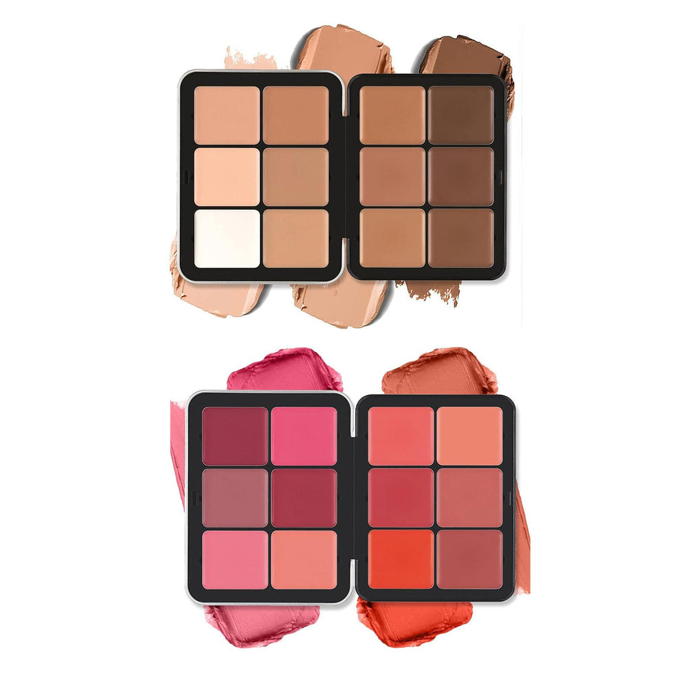 MeiPlumLai Correcteur crème, palette 12 couleurs, corrige les cernes et sculpte l’ovale du visage.