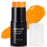 MEICOLY baton-teint-orange pour visage et corps, facile à estomper et durable.