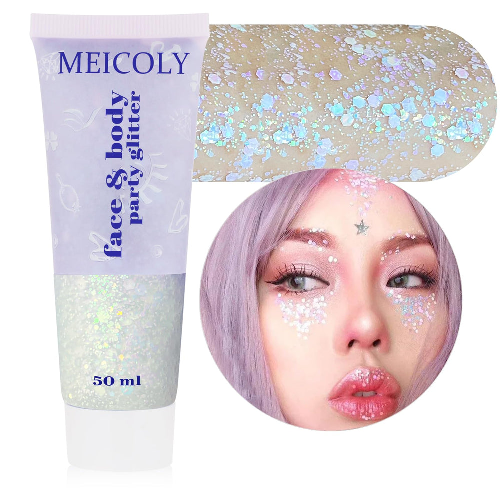 MEICOLY Chameleon paillettes gel, effet changeant pour le corps et la scène.