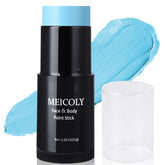 MEICOLY crayon peinture visage bleu clair – couleur vive et durable pour cosplay.