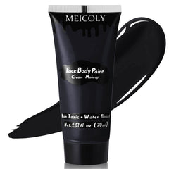 MEICOLY crème noire visage-corps, application fluide et couverture durable.