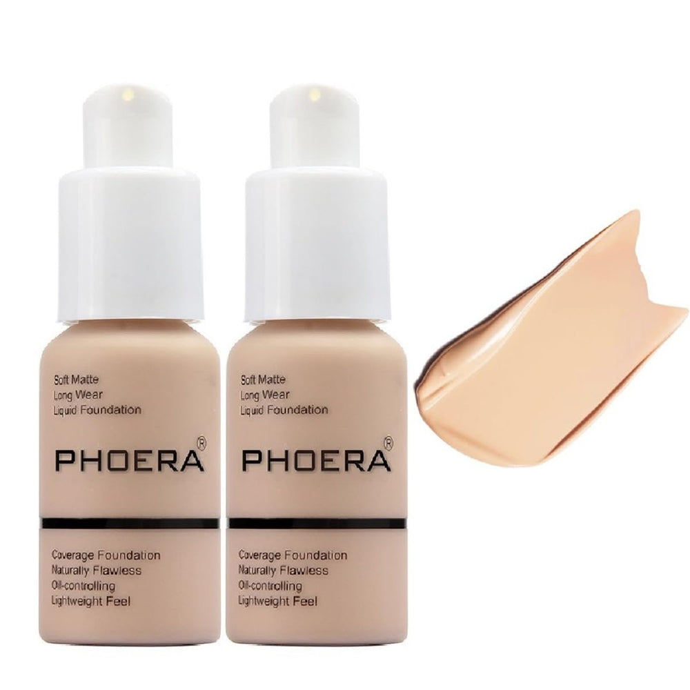 Meifen PHOERA Foundation nude102 bottle with a smooth, long-lasting finish.